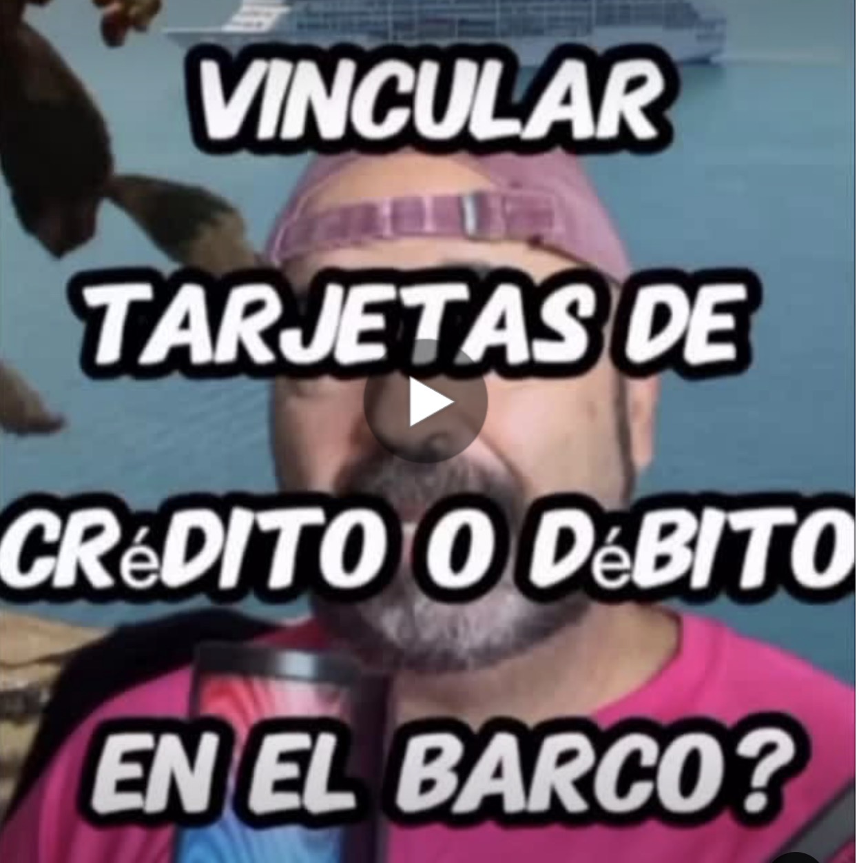 Vincular tarjeta para fianza en tu crucero
