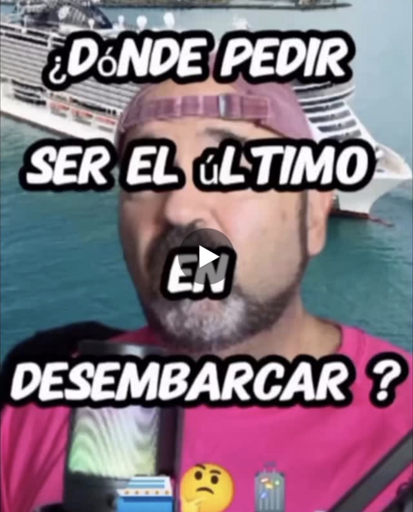 Como desembarcar el último del crucero