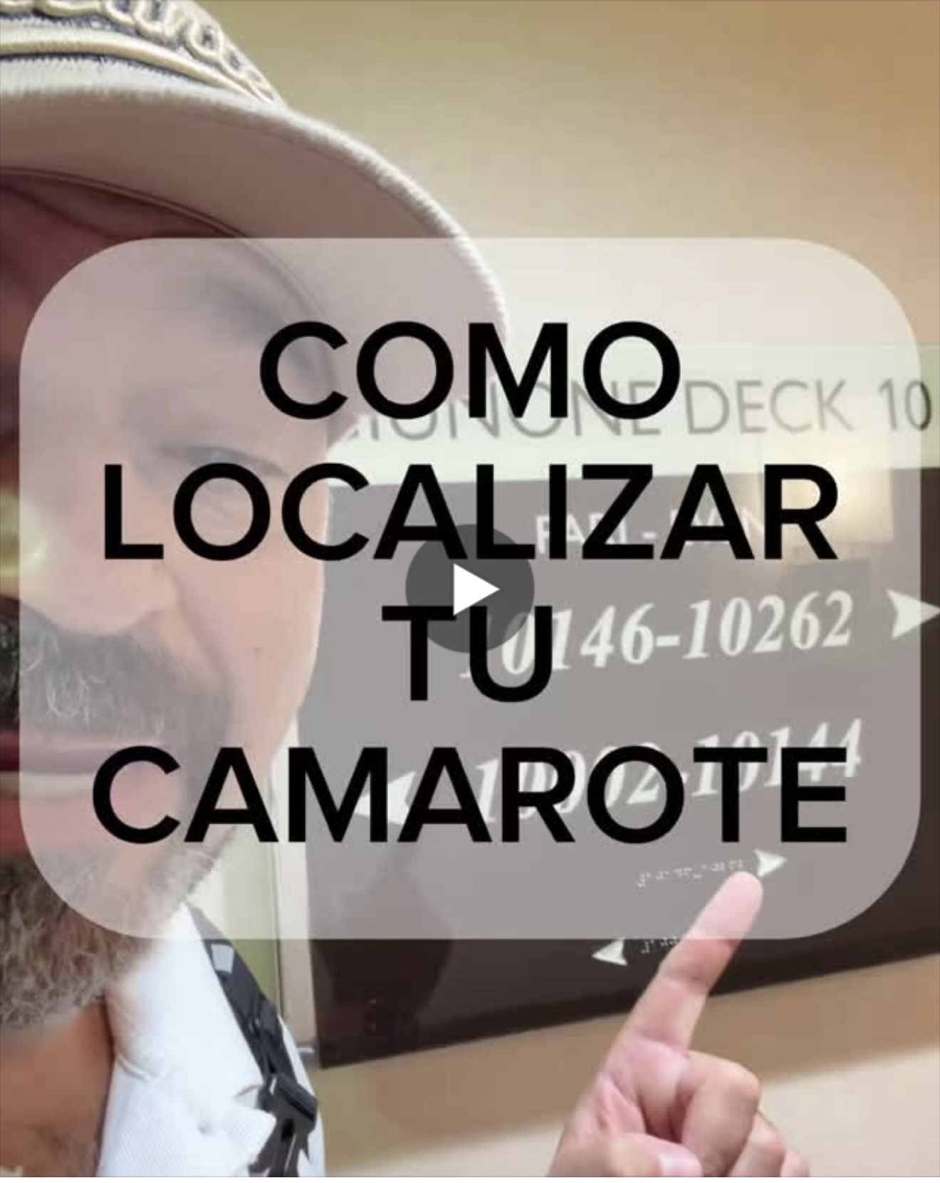 Como encontrar tu camarote